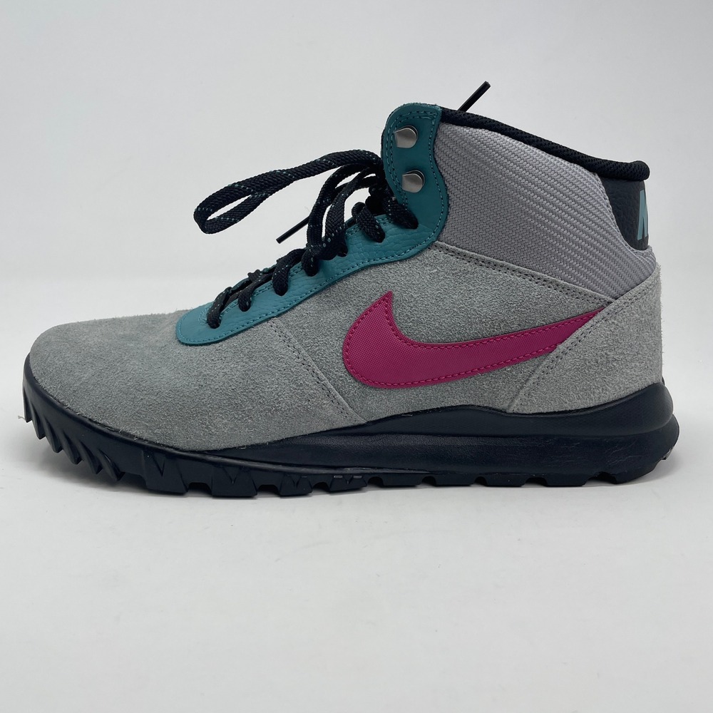 Nike Hoodland Boots Suede Grey Mineral Teal Hiking Gorpcore‎ CU1585-001 Mens 11
